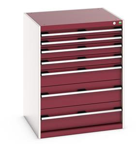 Bott Cubio Drawer Cabinet comprising of: Drawers: 2 x 75mm, 2 x 100mm, 1 x 150mm, 2 x 200mm... Bott Drawer Cabinets 800 x 750